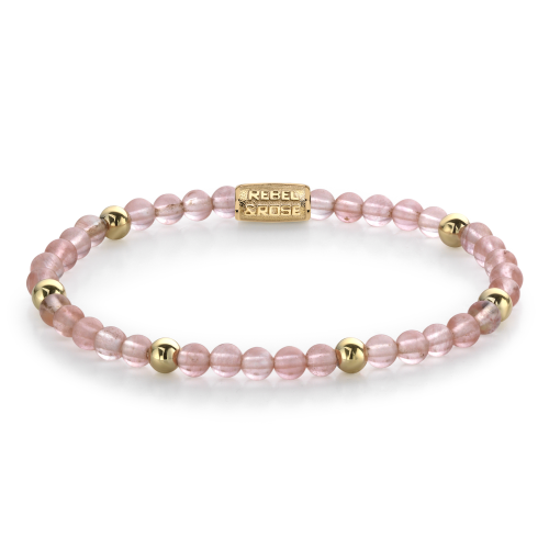 Rebel and Rose Armband Cherry Rose - 18 ct yellow gold ionplated 4mm (16,5cm) - 23861