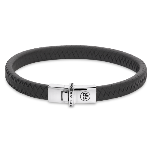 Rebel and Rose Armband Small Braided Anthracite (17,5cm) - 23894