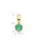 HC Hanger, 14krt.goud met geboortesteen Smaragd (mei) - 23911