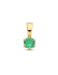 HC Hanger, 14krt.goud met geboortesteen Smaragd (mei) - 23911