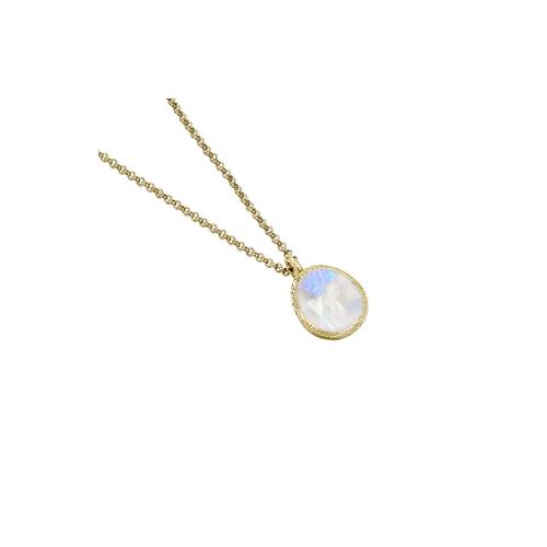 Jorge Revilla Hanger, zilver verguld met Silver-Rain-Moonstone Shade Collection excl.collier (lengte: 17mm.) - 23921