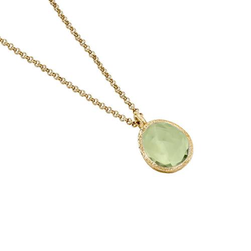 Jorge Revilla Hanger, zilver verguld met Aventurijn Shade Collection excl.collier (lengte: 17mm.) - 23923