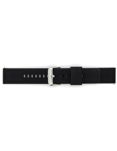 Zeer flexibele bbs siliconen horlogeband met stiksels en snelle release push pins. De horlogeband is uitgevoerd met een roestvrijstalen gesp. - 23932