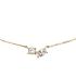 Jackie Collier, 14krt.goud "Festive sparkling Neclace" met wit topaas - 23952