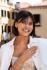 Jackie Collier, 14krt.goud "Festive sparkling Neclace" met wit topaas - 23952