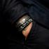 Rebel and Rose Armband Green Rocks 6mm. (maat S: 16,5cm) - 23967