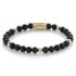 Rebel and Rose Armband Matt Black Madonna (maat S: 16,5cm) - 23971