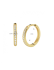 Oorringen, 14kt.goud met zirkonia (14x2mm.) - 24009