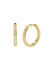 Oorringen, 14kt.goud met zirkonia (14x2mm.) - 24009