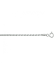 HC Collier, zilver koord gediamanteerd (lengte: 42cm.) - 24026