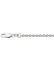 HC Collier, zilver gerhodineerd ankerschakel (lengte: 80cm.) - 24084