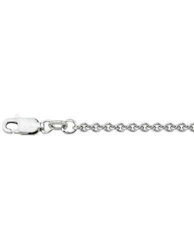 HC Collier, zilver gerhodineerd ankerschakel (lengte: 80cm.) - 24084