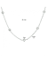 HC Collier, zilver ankerschakel met zirkonia (lengte: 40-44cm.) - 24092