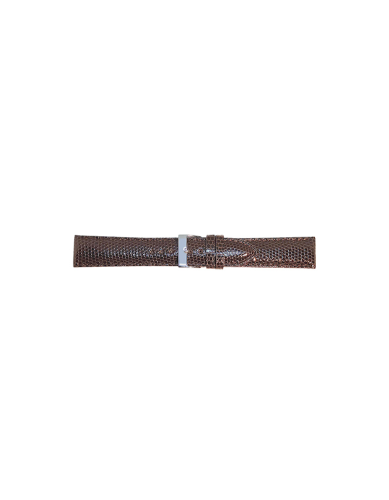 High-end, echte hagedis lederen horlogeband met opvulling en stiksel. Uitgerust met een gesp - 24104