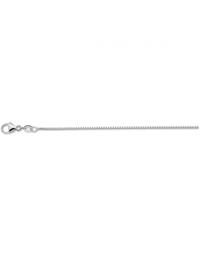 zilveren collier venetiaans 42cm. gerhodineerd (lengte: 45cm.) - 24131