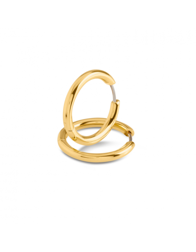 Boccia Oorringen, titanium/verguld model 05072-02 (23x3mm.) - 24142