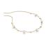 Boccia Collier, model 08077-02 titanium verguld met zoetwaterparels (verstelbaar 41-44-48cm.) - 24147