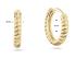 Jackie Oorhangers, 14krt.goud "Cap Ferrat Hoops" (10x2,3mm.) - 24151