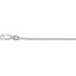 Collier, zilver gourmette 1,4mm. (lengte: 60cm.) - 24153