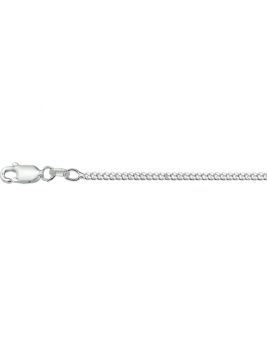 HC Collier, zilver gerhodineerd gourmette 2,1mm. (60cm.) - 24155