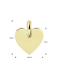 Hanger, 14krt.goud graveerplaatje hart (10mm.) - 24160