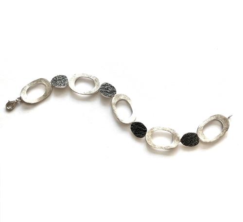 AUDAR Armband, model B2143 zilver (lengte 19cm) - 24168