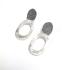 AUDAR Oorhangers, model E2143L zilver (lengte 3,7cm) - 24169