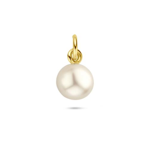 HC Hanger, zilver verguld met zoetwaterparel (parel 9,5mm.) - 24184