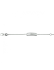 HC Graveerarmband, zilver gerhodineerd met hart (9-11cm.) - 24186