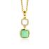 Zinzi Hanger, model-ZIH2308 draaibaar mintgroen en wit onyx (excl.collier) - 24200