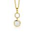 Zinzi Hanger, model-ZIH2308 draaibaar mintgroen en wit onyx (excl.collier) - 24200
