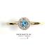 Bernstein Ring, 14krt.bicolour goud met topaas en diamant totaal 0,07ct (maat 17,5) - 24239