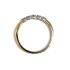 Memoire Ring, 14krt.bicolour goud met 5 diamanten totaal 0,25ct. (maat 56) - 24261
