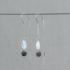 Jeh Jewels, Oorhangers model 21340 zilver verguld met regenboog maansteen (lengte 5cm.) - 24295