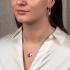 Jeh Jewels Collier, model 21519 met hanger zilver/oxie/verguld (lengte: 42cm.) - 24296