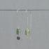 Jeh Jewels, Oorhangers model 21340 zilver met groen Kyaniet (lengte 5cm.) - 24298