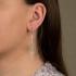 Jeh Jewels, Oorhangers model 21340 zilver met groen Kyaniet (lengte 5cm.) - 24298