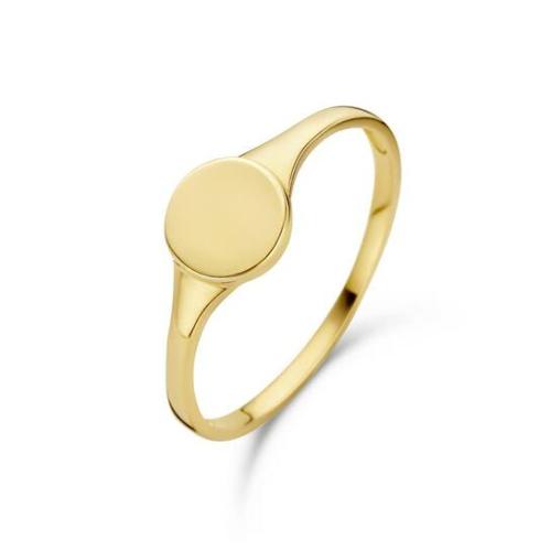Jackie Ring,14krt.goud Signet  (maat 56) - 24308