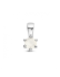 Hanger, zilver gerhodineerd met maansteen (4mm.) - 24315