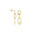 Oorhangers, zilver verguld (lengte 38mm.) - 24364