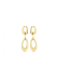Oorhangers, zilver verguld (lengte 38mm.) - 24364