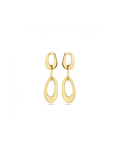 Oorhangers, zilver verguld (lengte 38mm.) - 24364