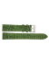 Horlogeband 14mm Groen, krokodillen print - 24380