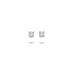Oorknoppen, 14krt.witgoud met diamant tot.0,08ct - 24389