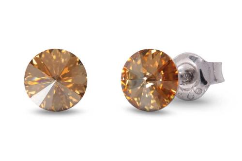 Spark Oorknoppen, model K1122SS29GS small candy studs 6mm. - 24415