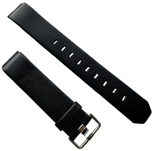 Horlogeband van Jacob Jensen 17mm Leer Zwart - 24430