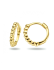 Oorringen, 14kt.goud met bolletjes (10x1,7mm.) - 24436
