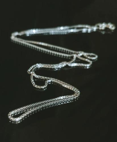 TAJ AMSTERDAM Zilveren Ketting model Lesedi (lengte 60cm.) - 24439