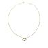 Collier, 14krt.goud met diamant totaal 0,08ct. (lengte: 42-45cm.) - 24455