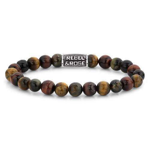 Rebel and Rose Armband Who's afraid of the Tiger Vintage (maat L: 19cm) - 24477